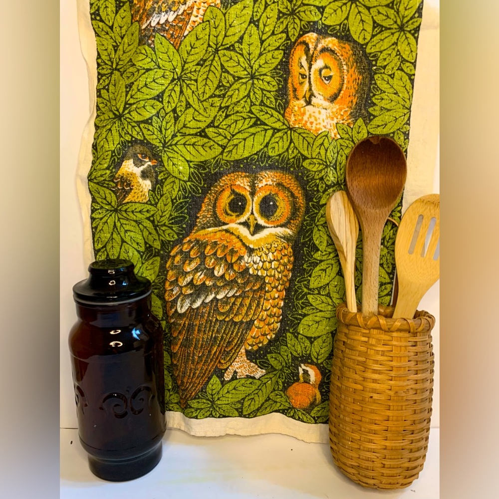 (LOT of 6 pieces) Vintage 70s Retro KITCHEN Decor